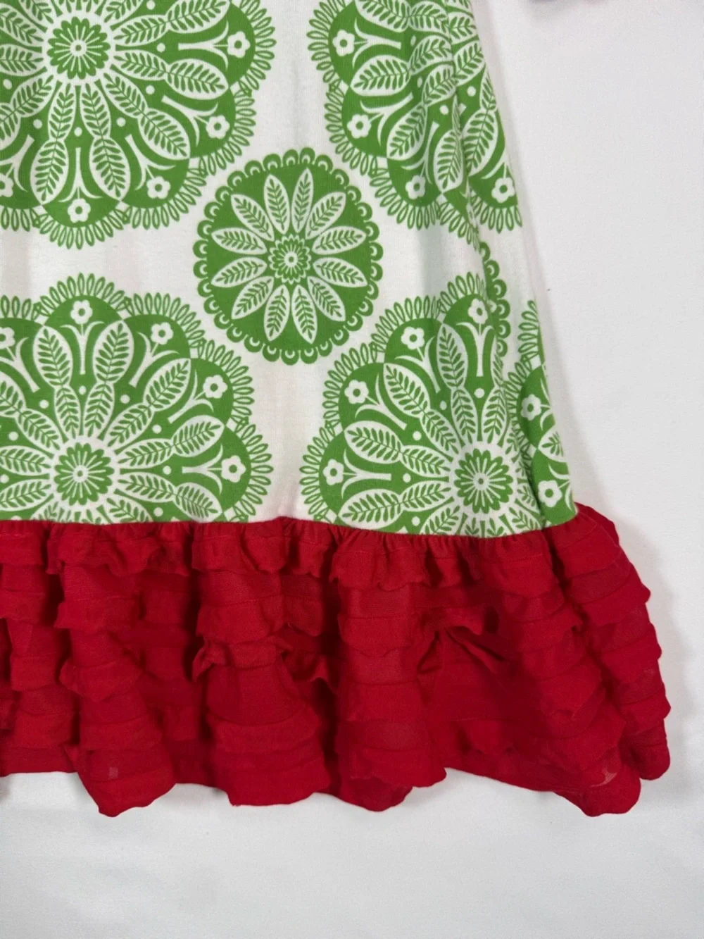 COUNTING DAISIES Girls Dress 16 Christmas Cottagecore Preppy Bow Ruffle‎ Floral